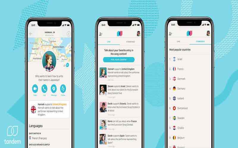 آموزش زبان با اپلیکیشن Tandem
