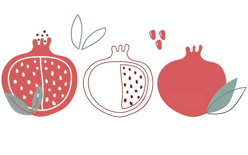 کاردستی ساده، اثر انگشت اناری