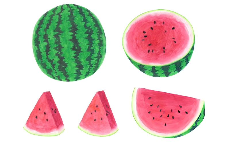 نقاشی شب یلدا هندوانه: ستاره میز یلدا!